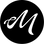 The Letter M logo from Maridah LLC in white inside a black circle