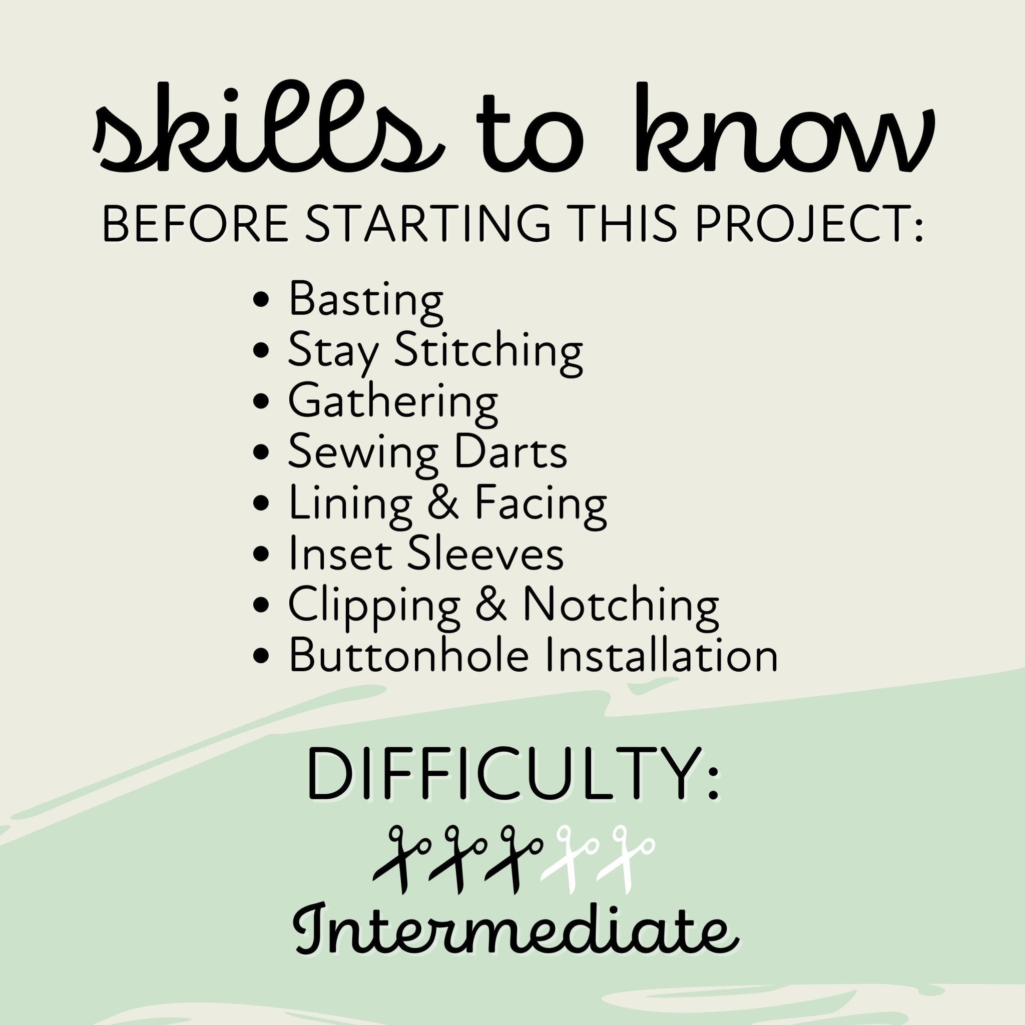 a poster with the words skills to know before starting this project