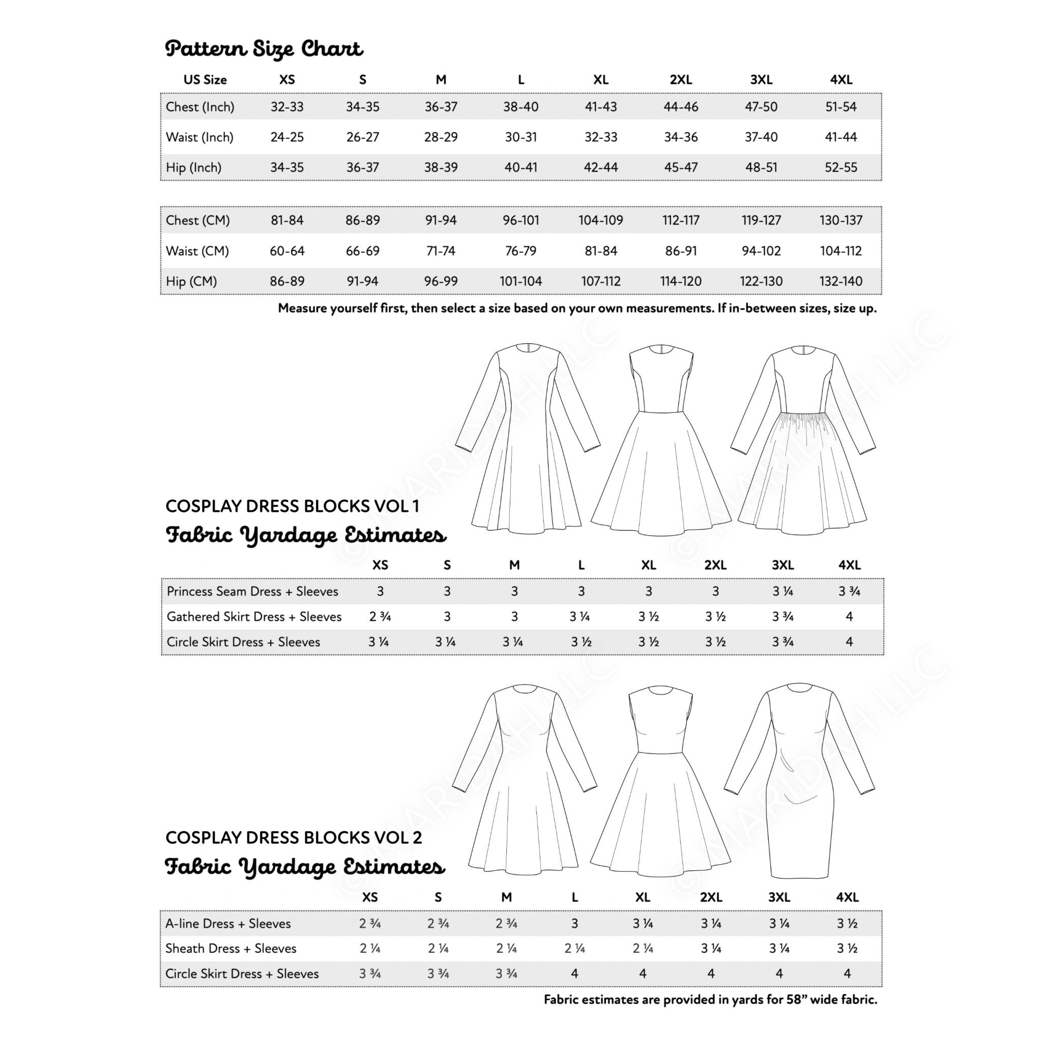 Dress Pack 1 and 2 Bundle Printable Sewing Pattern PDF Sewing Pattern File