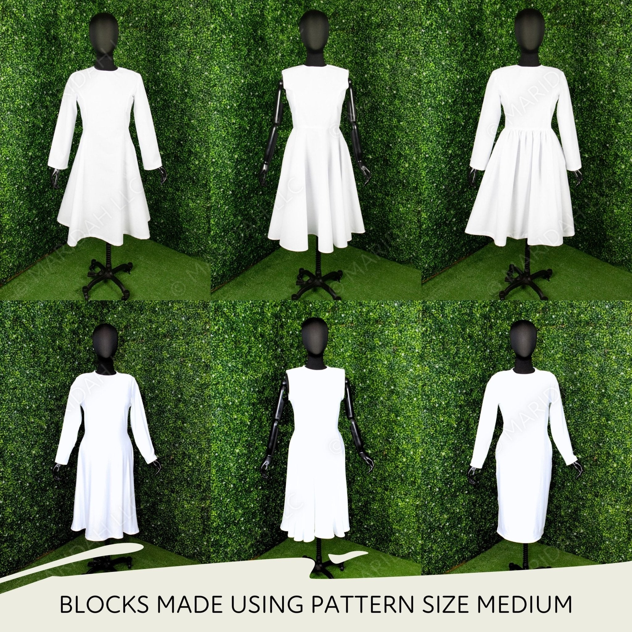 Dress Pack 1 and 2 Bundle Printable Sewing Pattern PDF Sewing Pattern File