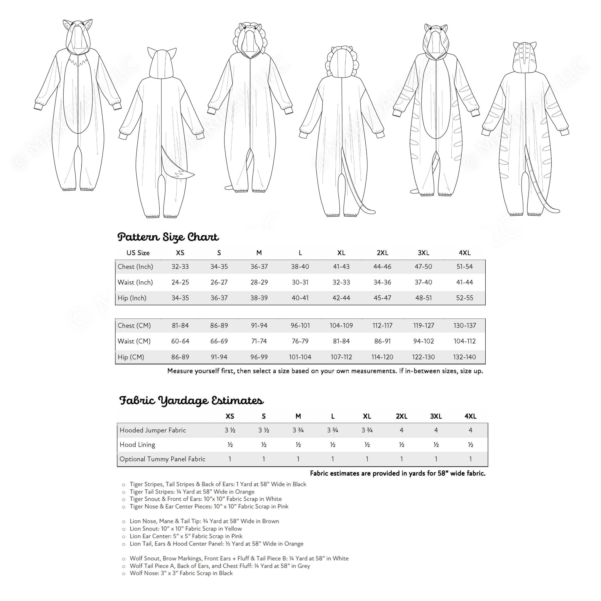 Kigurumi Pattern Pack vol 3 - Maridah