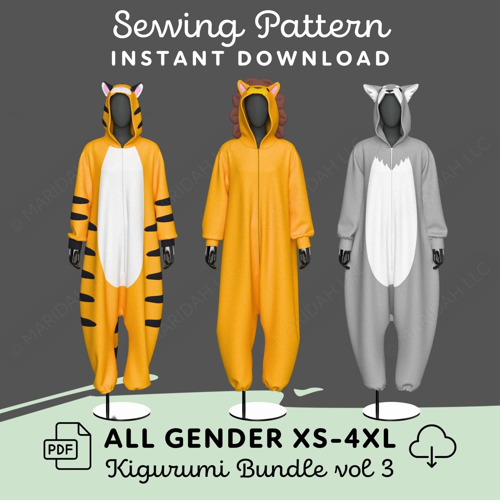 Kigurumi Pattern Pack vol 3 - Maridah