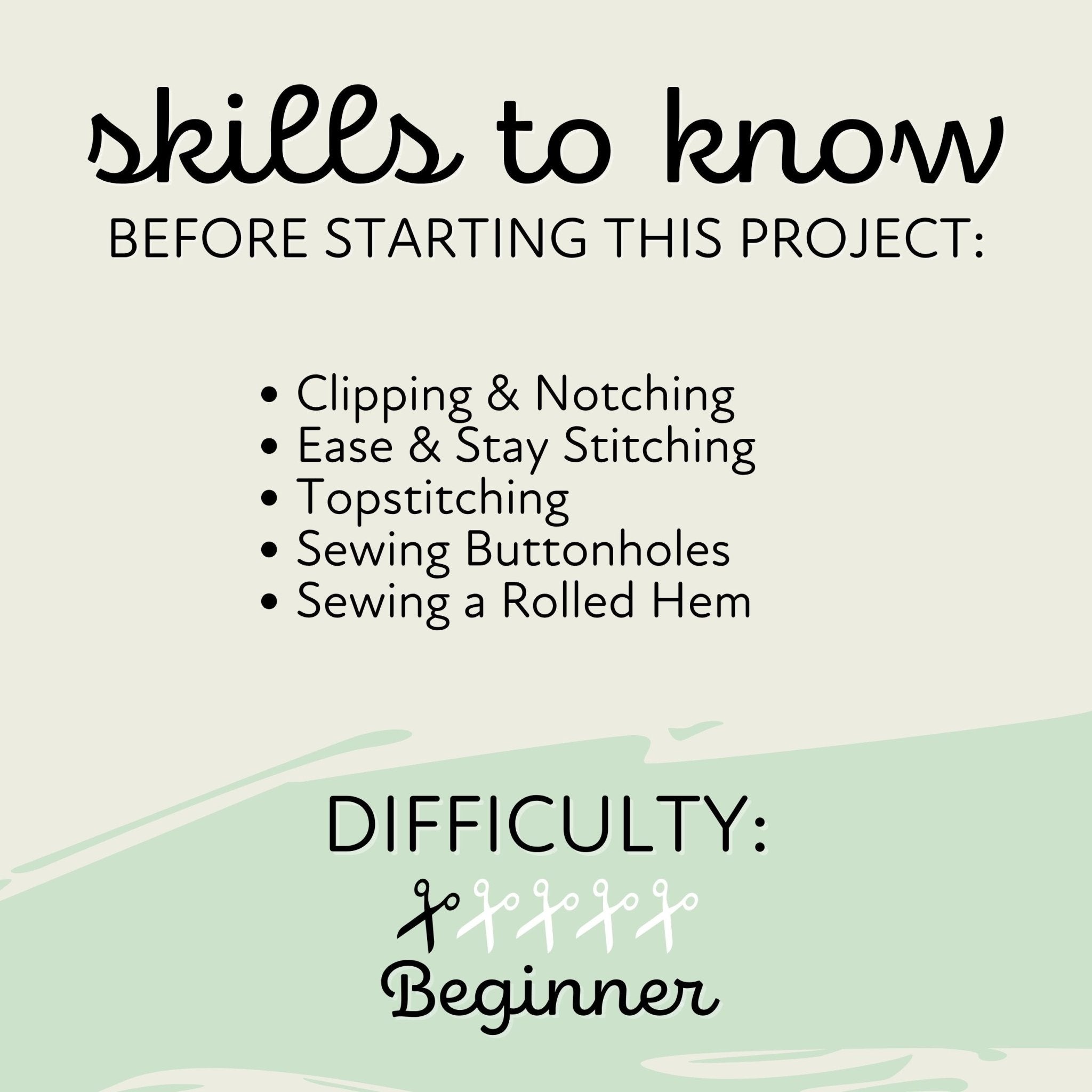 a poster with the words skills to know before starting this project