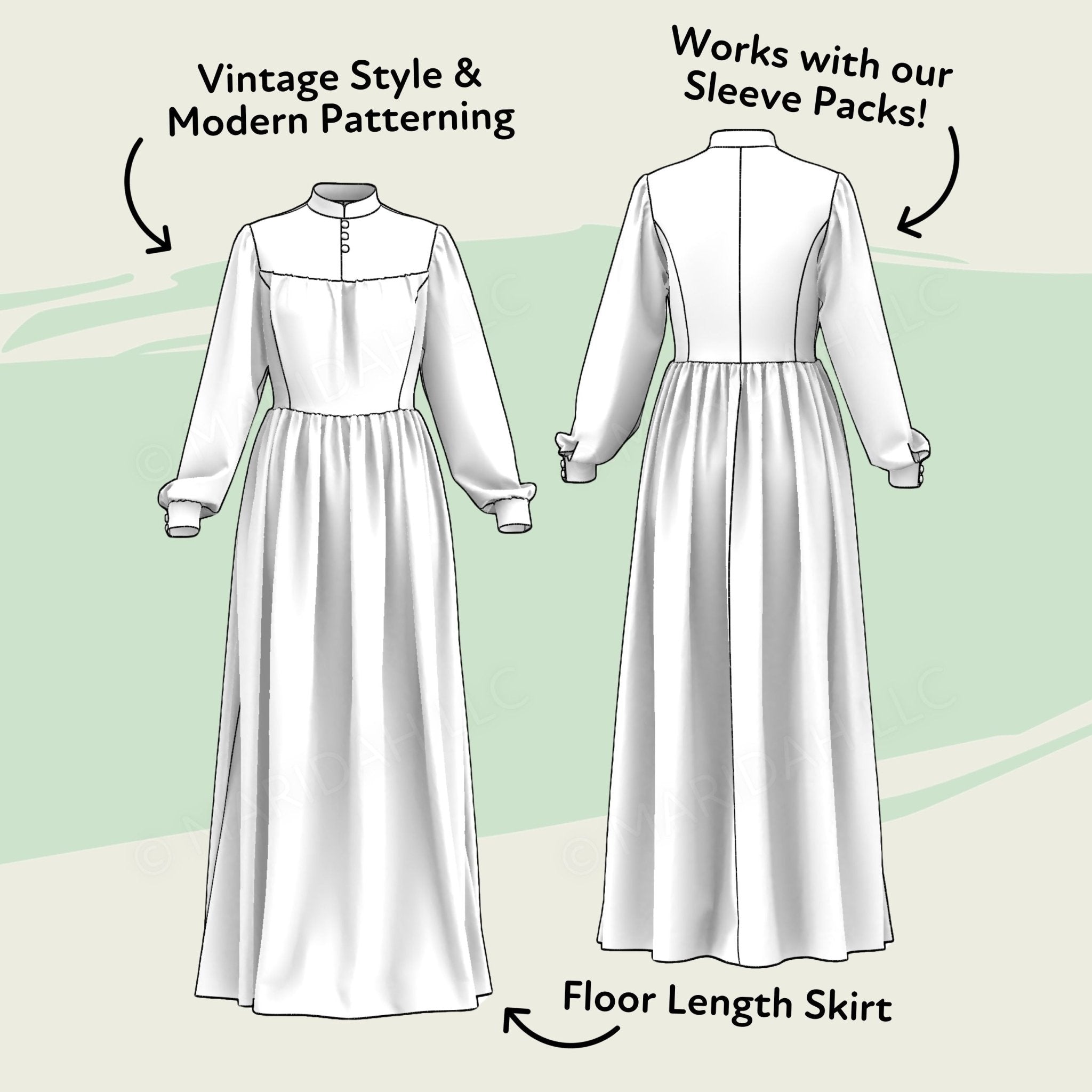 Vintage Walking Dress - Maridah