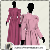 Vintage Walking Dress Printable Sewing Pattern PDF Sewing Pattern File