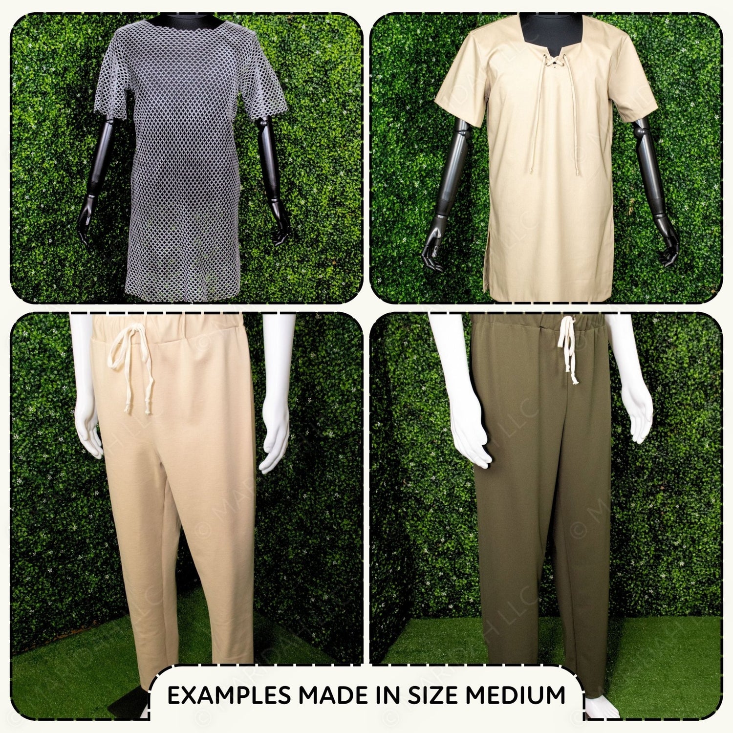 3 Piece Tunic Outfit Sewing Pattern Bundle PDF Sewing Pattern File