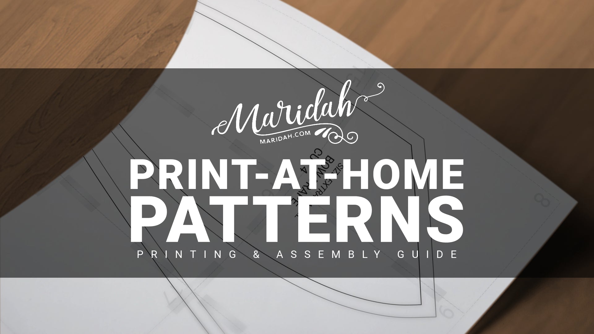 Load video: Print-At-Home Patterns Printing and Assembly Guide