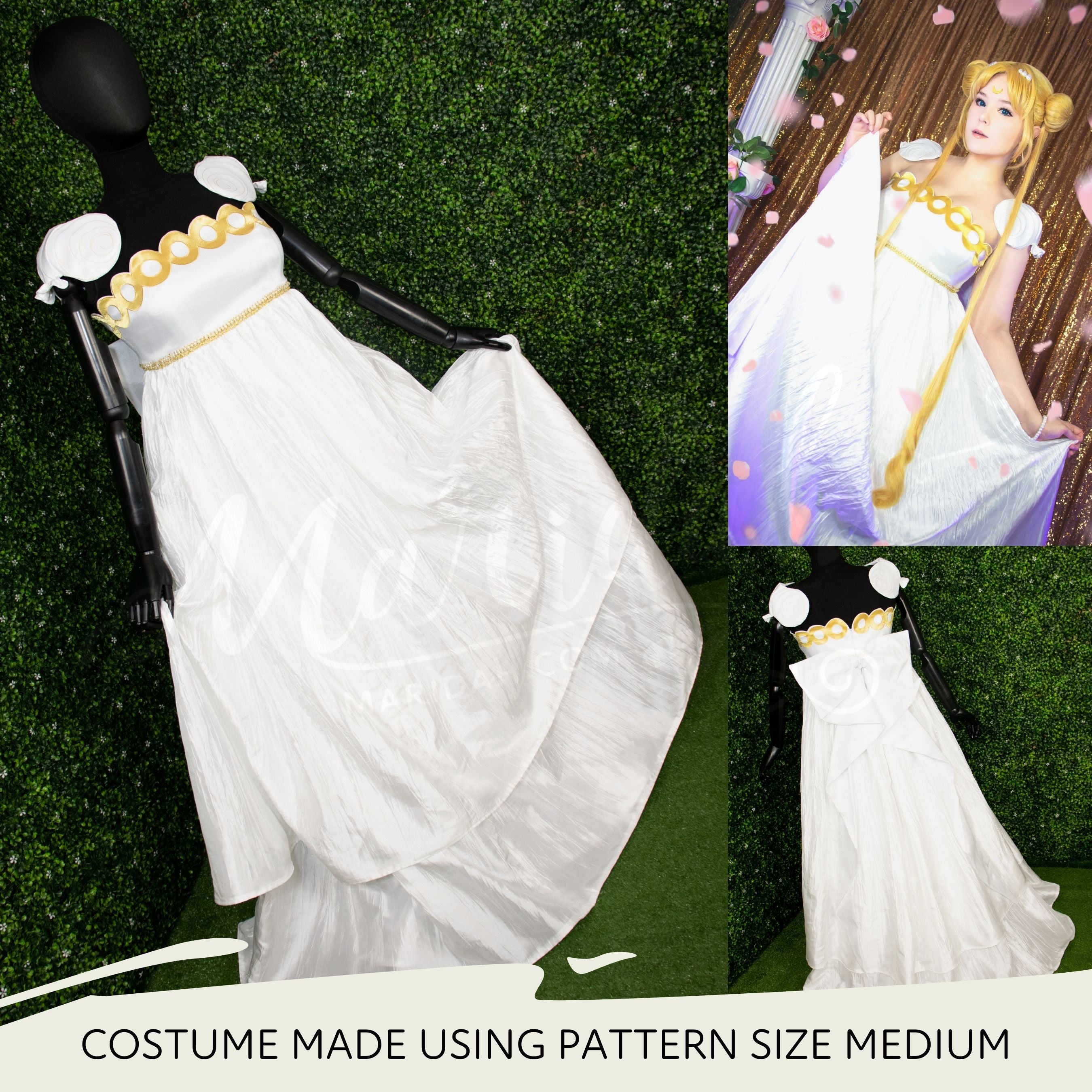 Cosplay princess dress instant download sewing pattern