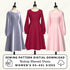 Bishop Sleeved Dress Printable Sewing Pattern PDF Sewing Pattern File