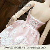 BJD Strapless Dress Pattern for 1/3 Dolls - Maridah