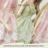 BJD Strapless Dress Pattern for 1/3 Dolls - Maridah