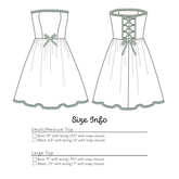 BJD Strapless Dress Pattern for 1/3 Dolls - Maridah