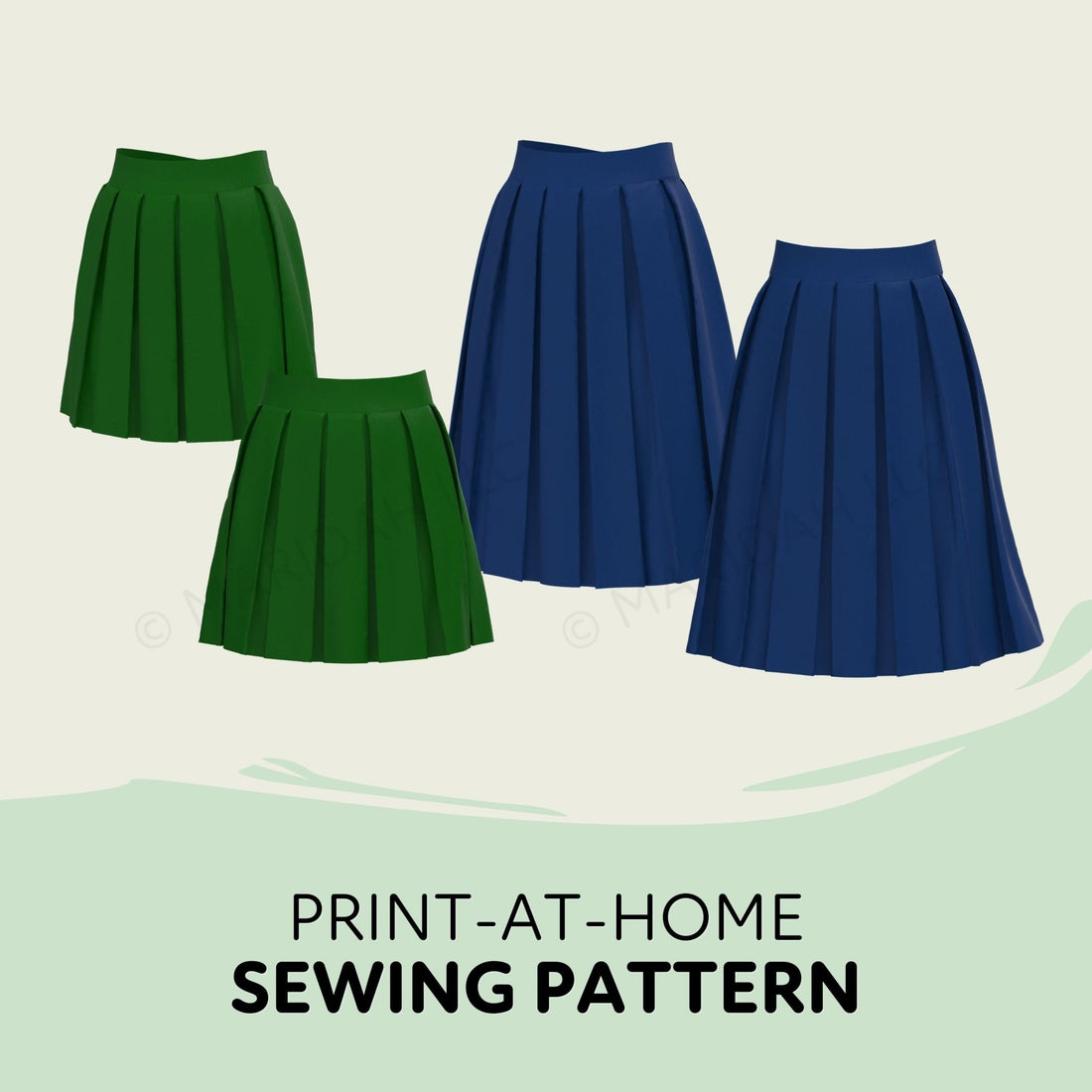 Box Pleated Skirt Pack - Maridah