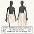 Box Pleated Skirt Set: Short and Long Skirt Sewing Patterns PDF Sewing Pattern File