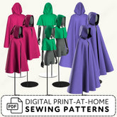 Cape Pack vol 1: Full Sweep Cape Sewing Patterns PDF Sewing Pattern File
