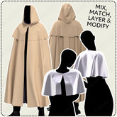 Cape Pack vol 1: Full Sweep Cape Sewing Patterns PDF Sewing Pattern File