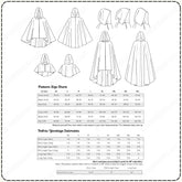 Cape Pack vol 2: High Low Circle Cape Patterns PDF Sewing Pattern File