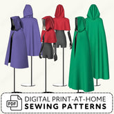 Cape Pack vol 3: Fitted A - line Cape Sewing Patterns PDF Sewing Pattern File