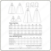Cape Pack vol 3: Fitted A - line Cape Sewing Patterns PDF Sewing Pattern File