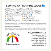 Cosplay Basics Sewing Pattern Bundle A PDF Sewing Pattern File