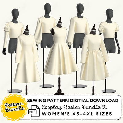 Cosplay Basics Sewing Pattern Bundle A PDF Sewing Pattern File