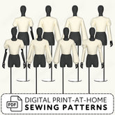 Cosplay Sleeve Pack vol 1 Printable Sewing Pattern PDF Sewing Pattern File