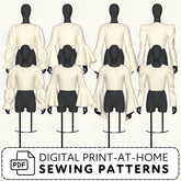 Cosplay Sleeve Pack vol 3 Printable Sewing Pattern PDF Sewing Pattern File