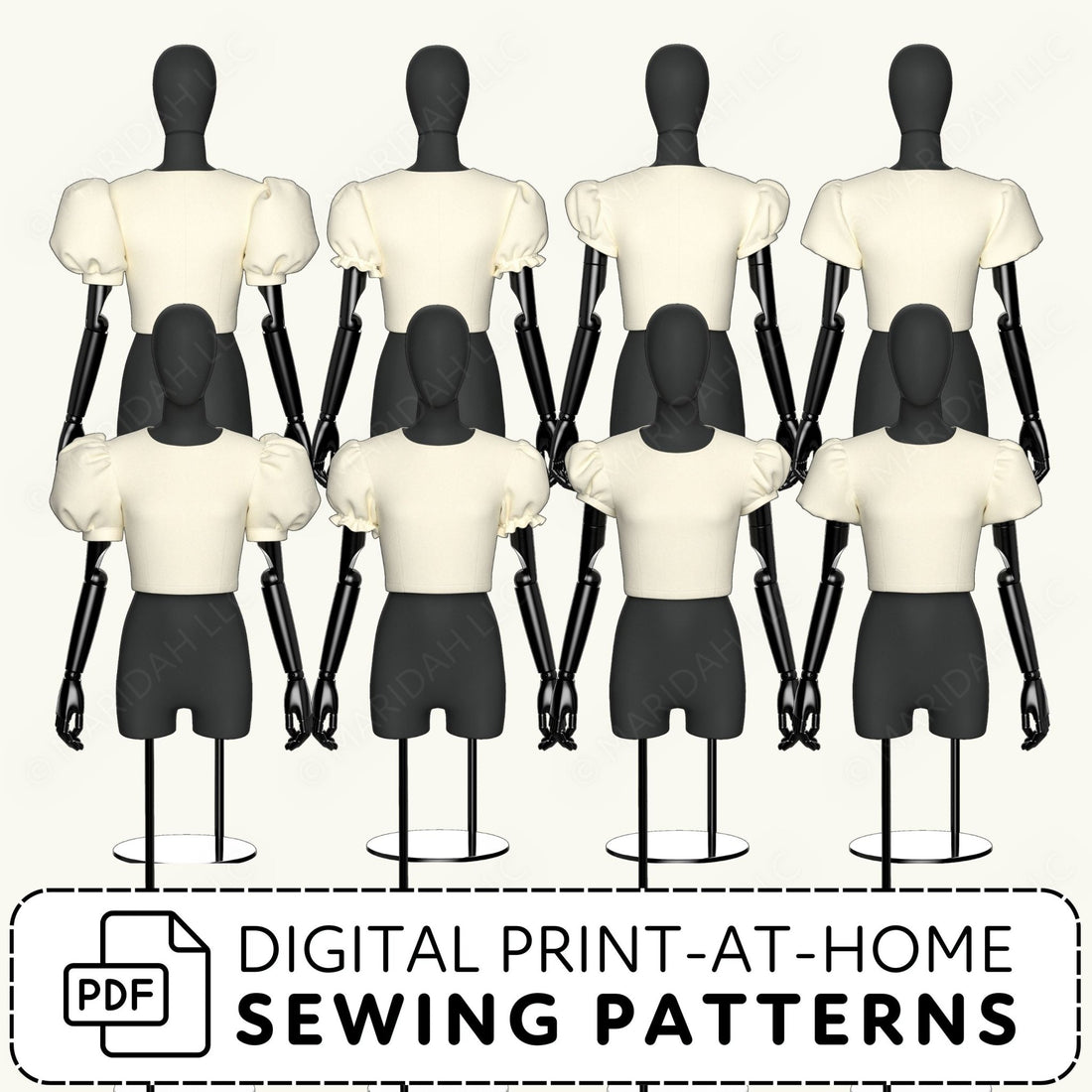 Cosplay Sleeve Pack vol 4 Printable Sewing Pattern PDF Sewing Pattern File