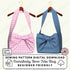 Crossbody Bow Tote Bag Sewing Pattern PDF Sewing Pattern File