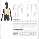 Double Breasted Vest Printable Sewing Pattern PDF Sewing Pattern File