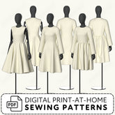 Dress Blocks vol 1: Princess Seam Dress Sewing Patterns PDF Sewing Pattern File