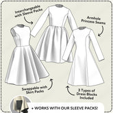 Dress Blocks vol 1: Princess Seam Dress Sewing Patterns PDF Sewing Pattern File