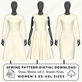 Dress Blocks vol 2: Stretch Knits Sewing Pattern PDF Sewing Pattern File