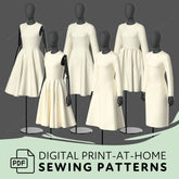 Dress Pack 1 and 2 Bundle Printable Sewing Pattern PDF Sewing Pattern File