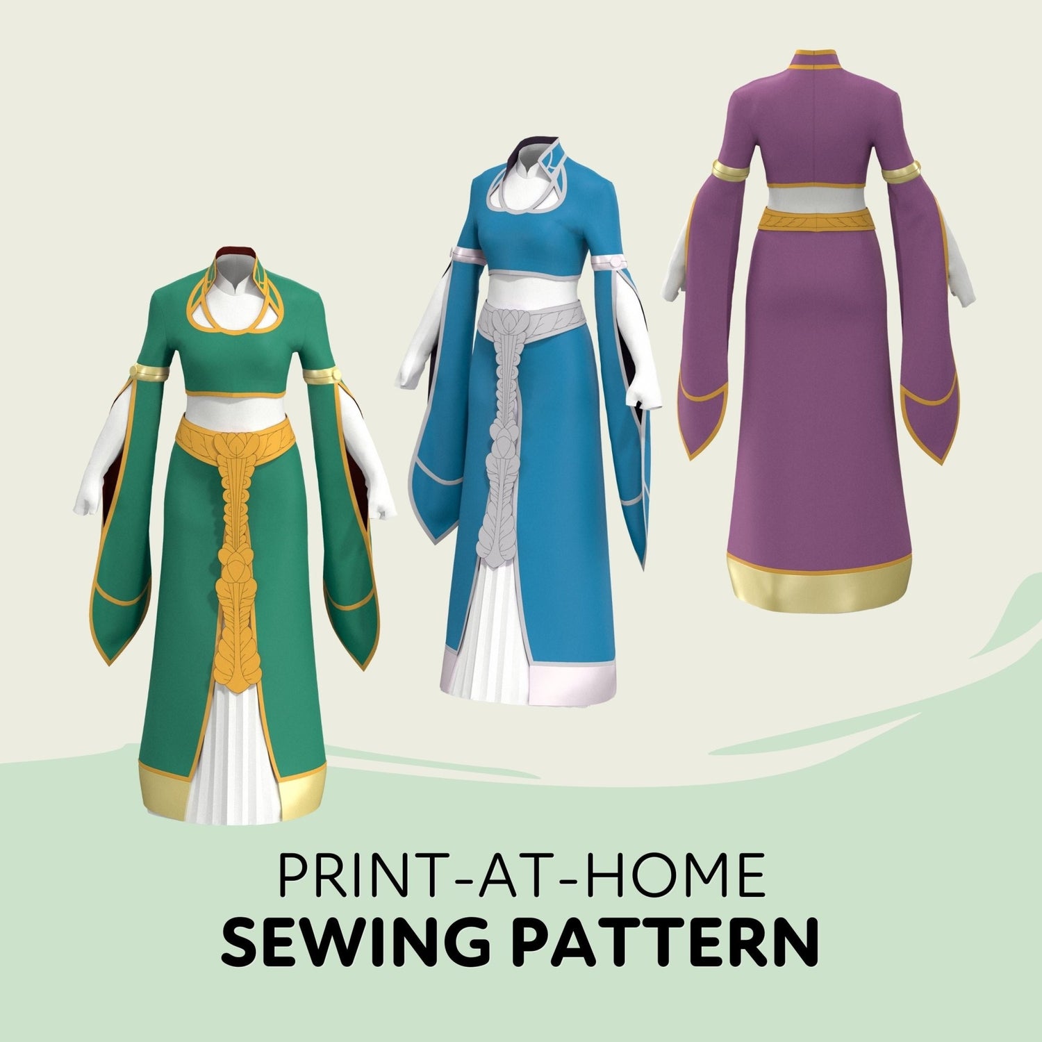 princess zelda dress pattern Fairy Princess Cosplay Sewing Pattern