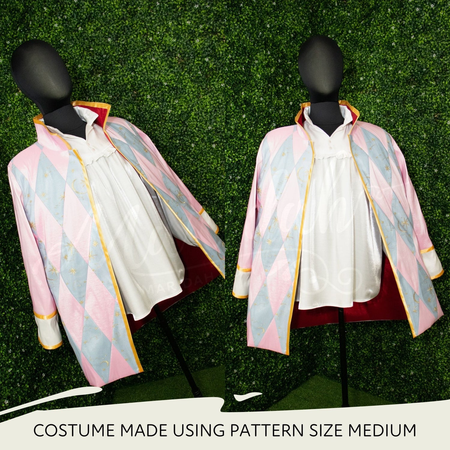 Harlequin Jacket and Poet Shirt Set - Maridah