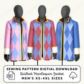Harlequin Jacket Printable Sewing Pattern PDF Sewing Pattern File