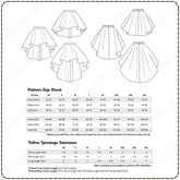 High Low Circle Skirt Pack Printable Sewing Pattern PDF Sewing Pattern File