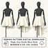 High Low Circle Skirt Pack Printable Sewing Pattern PDF Sewing Pattern File