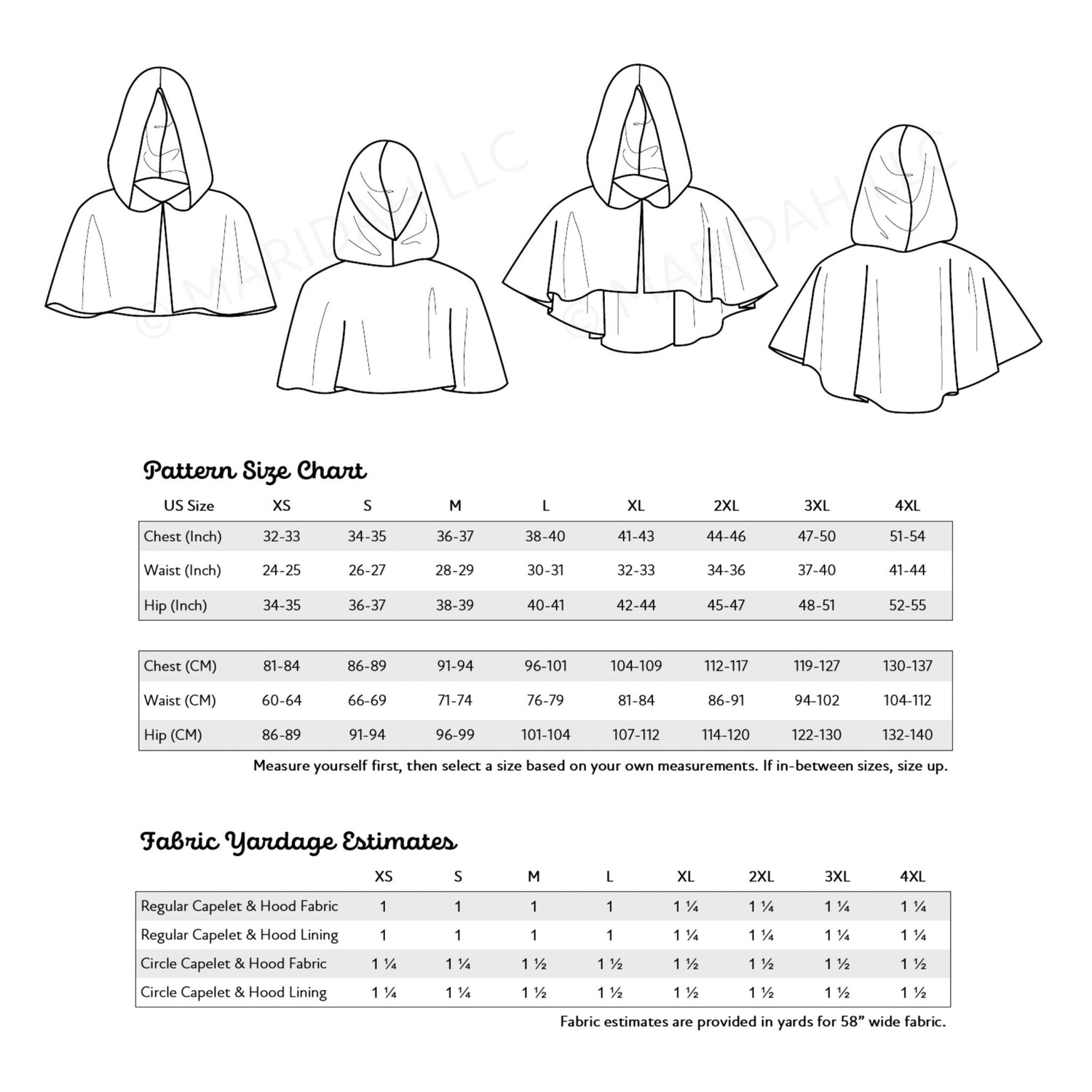 Hooded Capelet Pack - Maridah