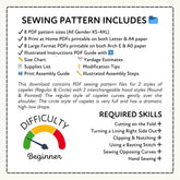 Hooded Capelet Pack: Shoulder Cape Sewing Patterns PDF Sewing Pattern File