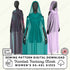 Three hooded fantasy cloaks displayed on mannequins against a light background, with text reading &