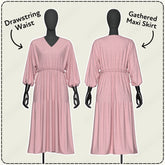 Kaftan Maxi Dress Printable Sewing Pattern PDF Sewing Pattern File