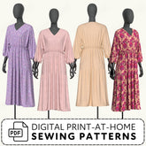 Kaftan Maxi Dress Printable Sewing Pattern PDF Sewing Pattern File