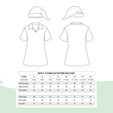 Kids Notched Collar Tunic and Hat - Maridah