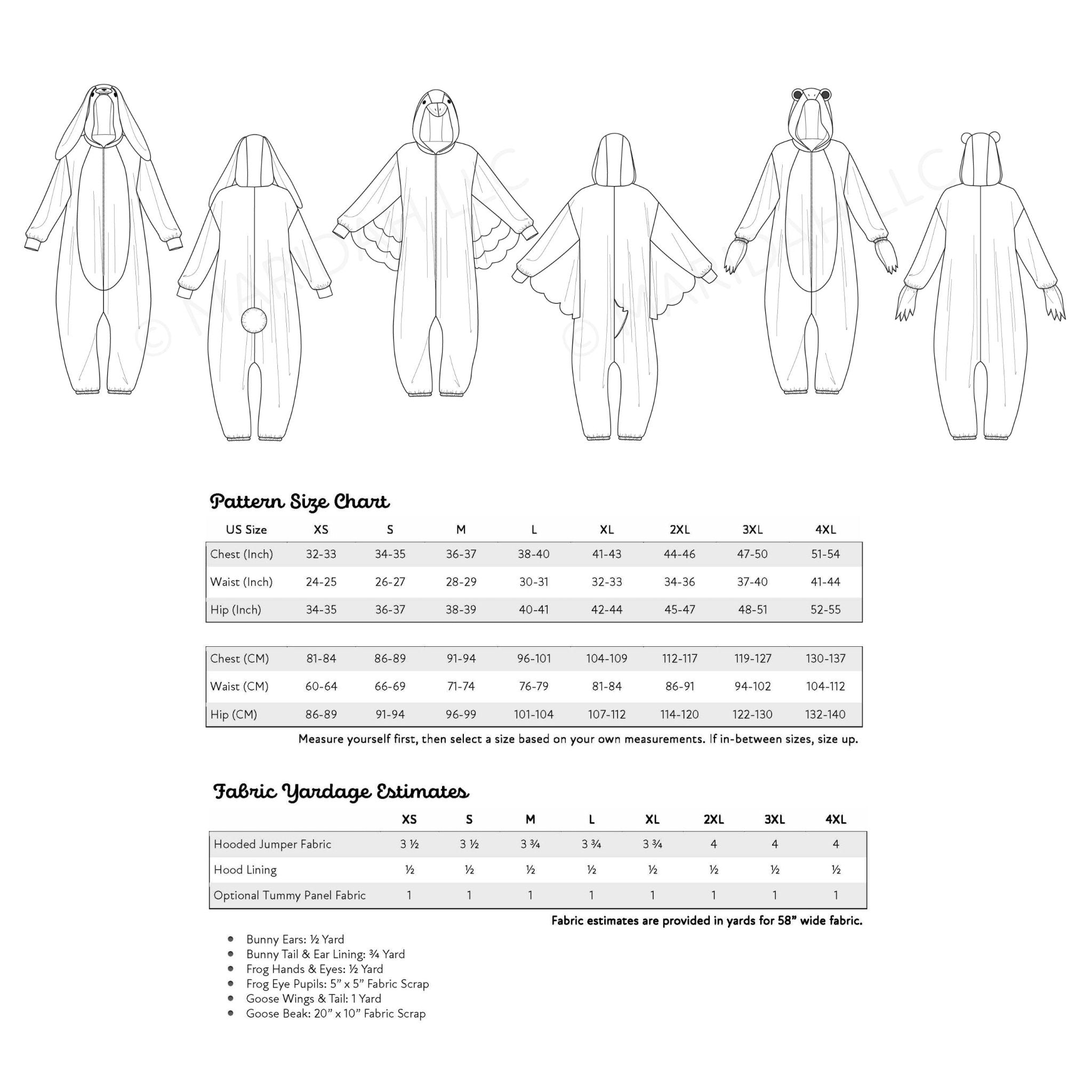 Kigurumi Pattern Pack vol 1 - Maridah