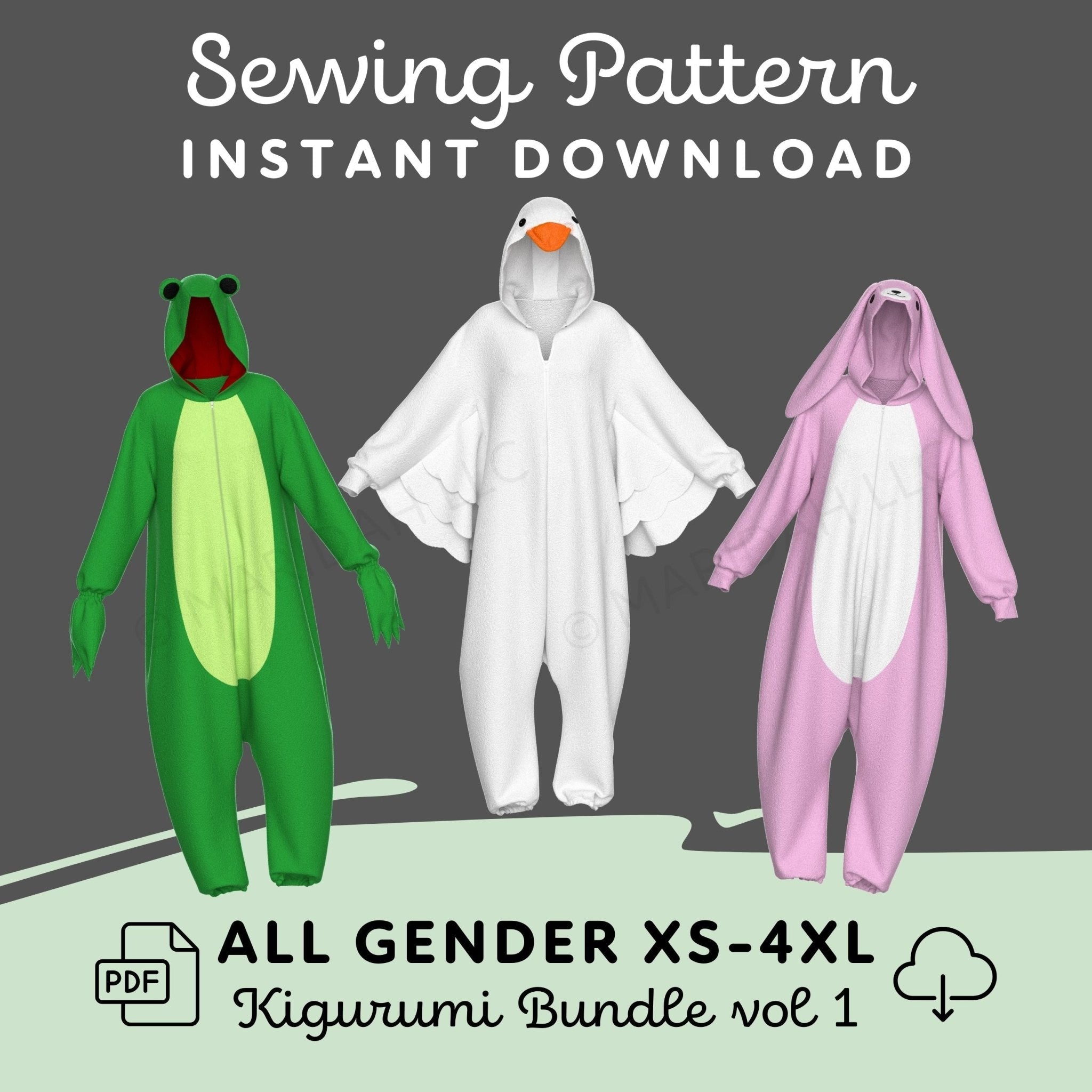 Kigurumi Pattern Pack vol 1 - Maridah