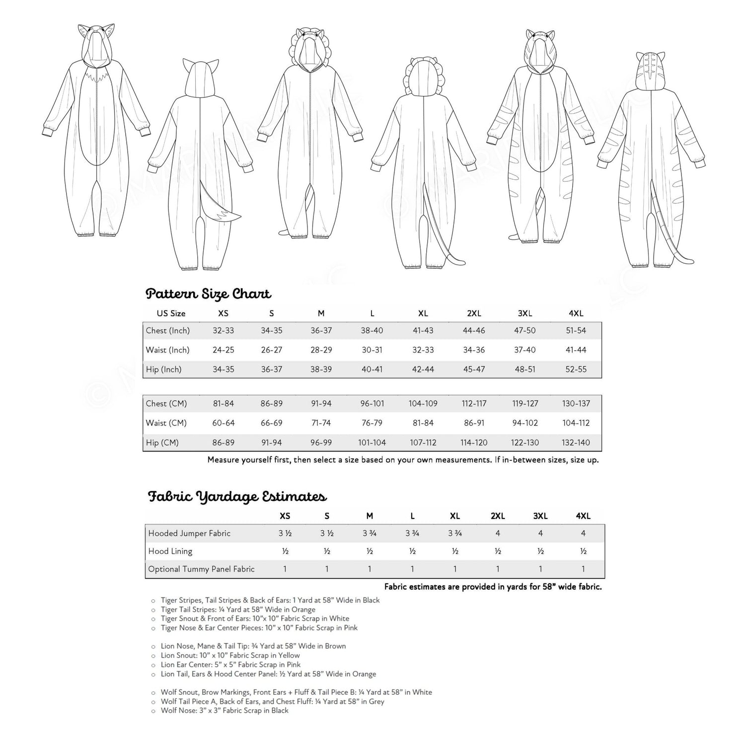 Kigurumi Pattern Pack vol 3 - Maridah