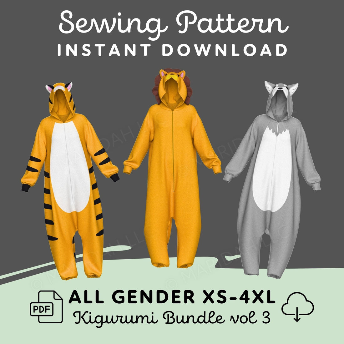 Kigurumi Pattern Pack vol 3 - Maridah