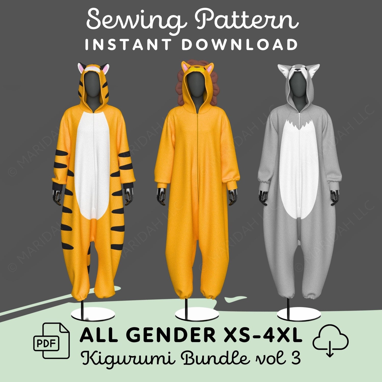 Kigurumi Pattern Pack vol 3 - Maridah
